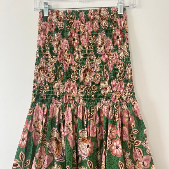 Misa Los Angeles Lola Convertible Smocked Midi Dress Maxi Skirt Womens Small - Picture 8 of 15